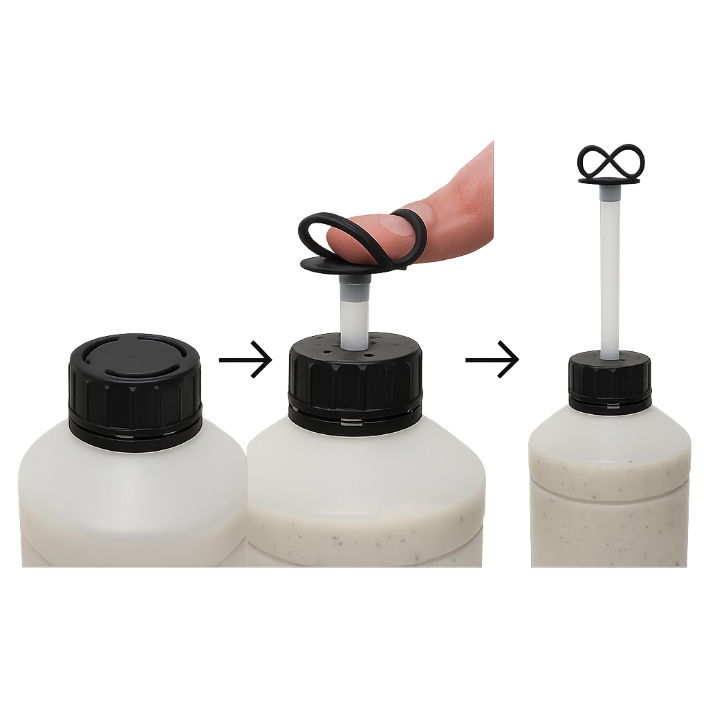 how to open the bottle of Flat Fix Universal